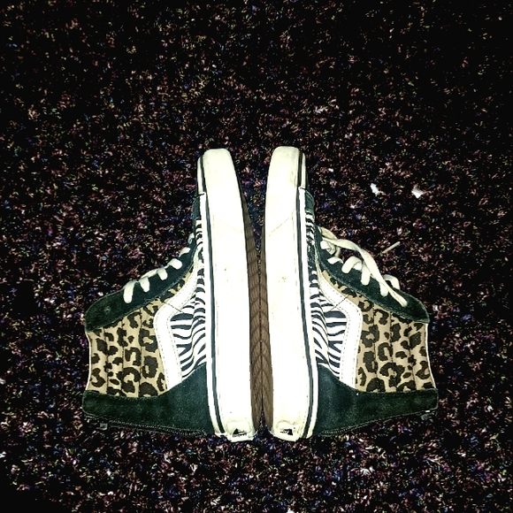 Animal Print Vans Sk8-Hi EUC - Picture 1 of 8